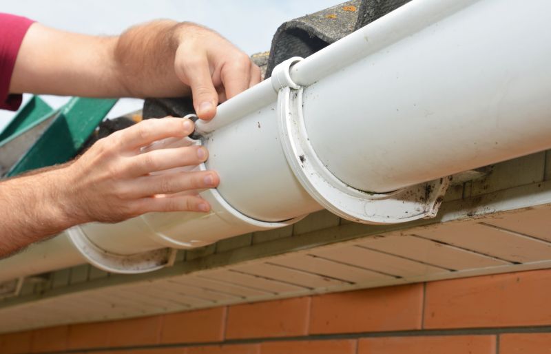 Securing gutters with brackets